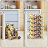 Metal Can Organizer Rack for Pantry Space Saving Kitchen Storage