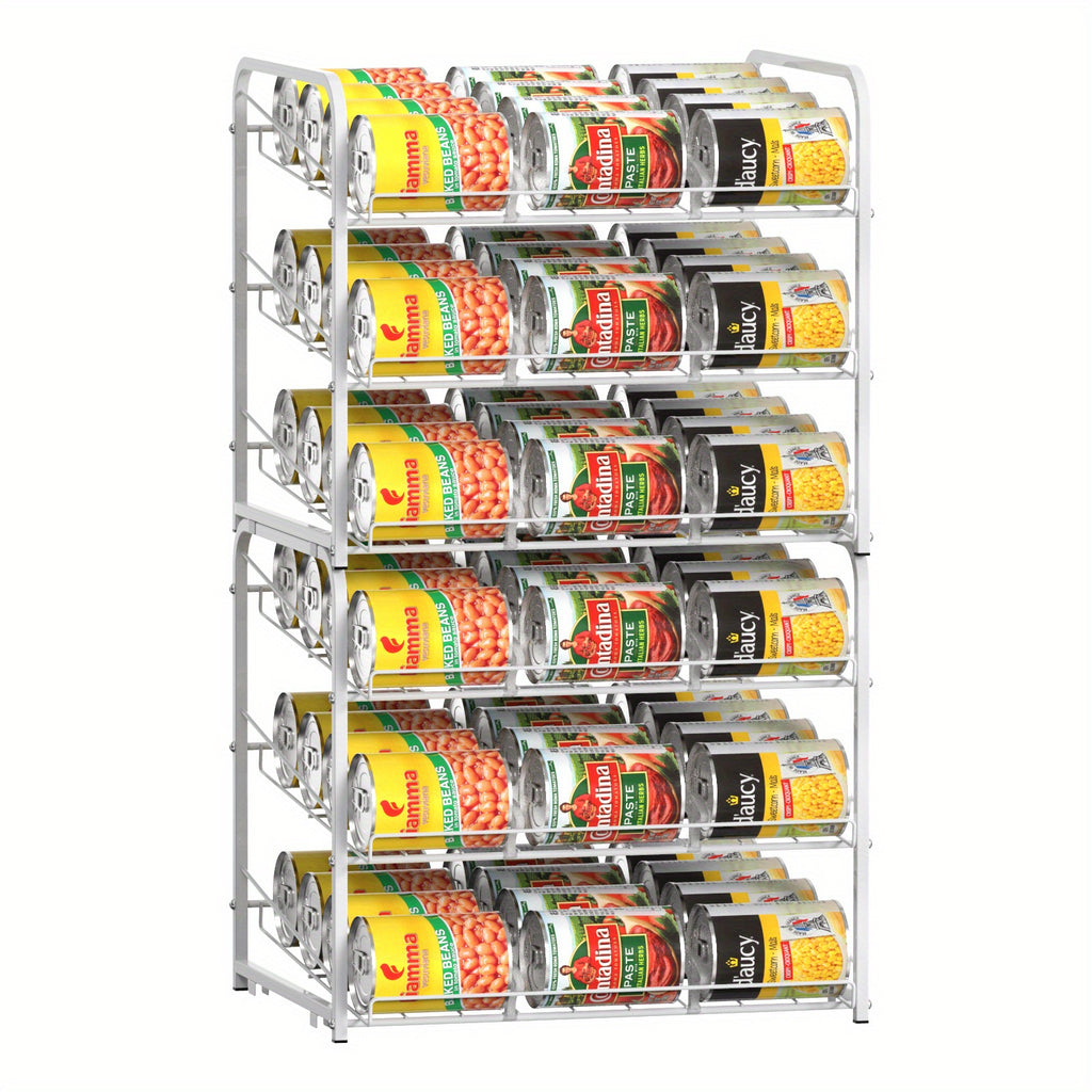 Metal Can Organizer Rack for Pantry Space Saving Kitchen Storage