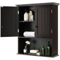 Space-Saving Wall-Mounted Bathroom Storage Cabinet with Adjustable Shelves