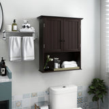 Space-Saving Wall-Mounted Bathroom Storage Cabinet with Adjustable Shelves