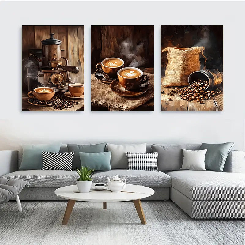 Mirrors and Frames/Exquisite Wooden Frame Canvas Art Poster Set for Home