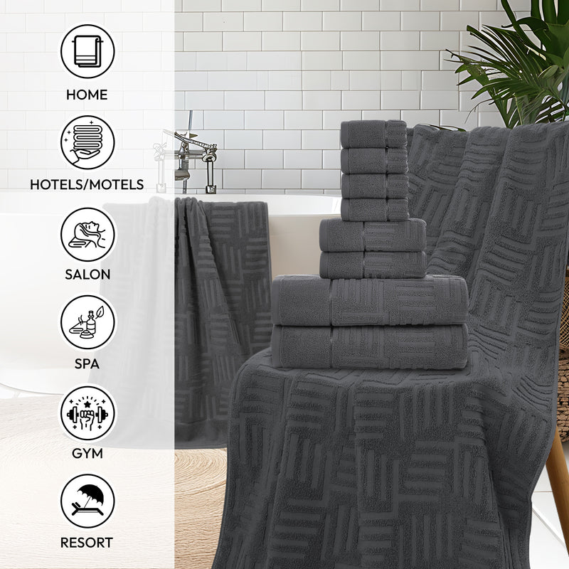 Premium Cotton Bath Towel Set for Ultimate Comfort and Absorbency