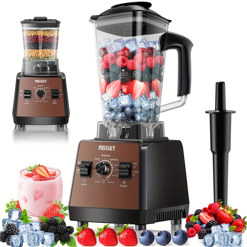 Professional Smoothie Blender with Powerful Motor and Dual Containers