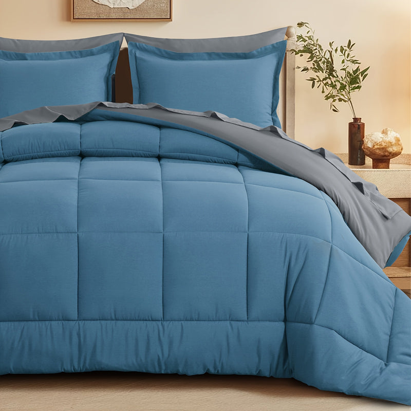 Luxurious Reversible Bedding Set Microfiber Bed in a Bag