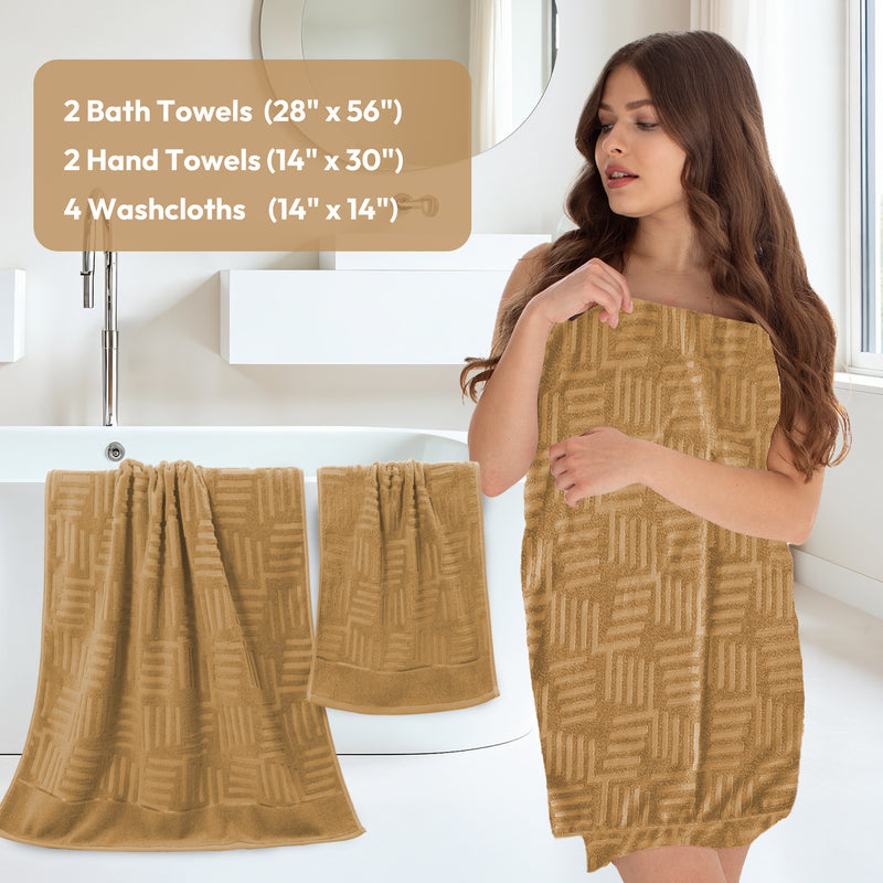 Premium Cotton Bath Towel Set for Ultimate Comfort and Absorbency