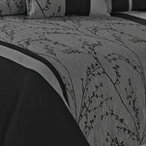 Luxurious 7 Piece Jacquard Microfiber Comforter Set