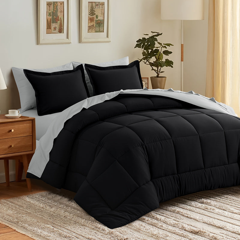 Luxurious Reversible Bedding Set Microfiber Bed in a Bag