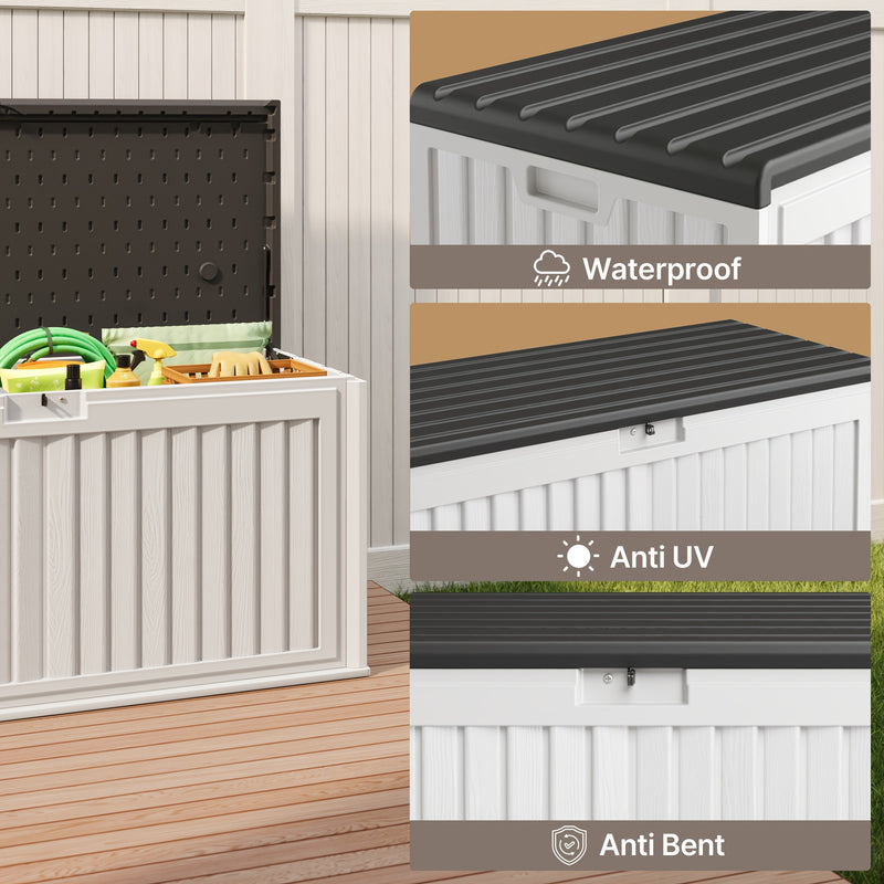 Heavy-Duty Outdoor Storage Box for Cushions and Tools