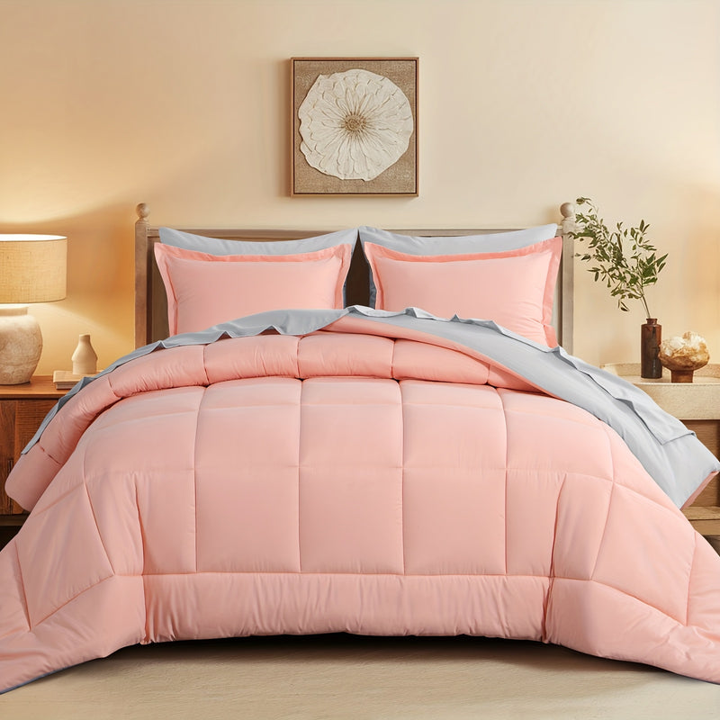 Luxurious Reversible Bedding Set Microfiber Bed in a Bag