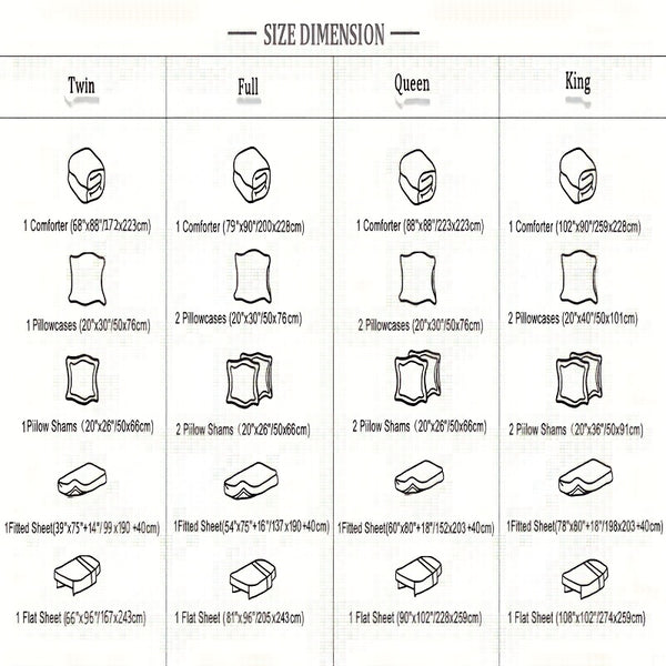 Luxurious Reversible Bedding Set Microfiber Bed in a Bag