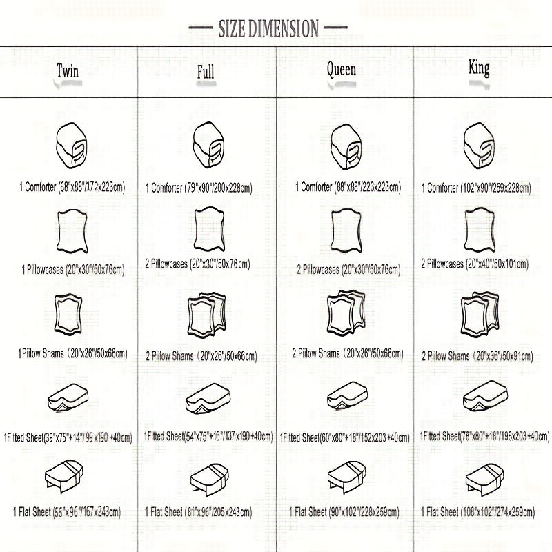 Luxurious Reversible Bedding Set Microfiber Bed in a Bag