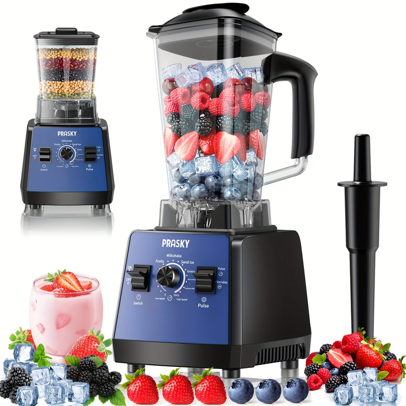 Professional Smoothie Blender with Powerful Motor and Dual Containers