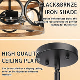 Farmhouse Semi Flush Mount Ceiling Light Fixture Hallway