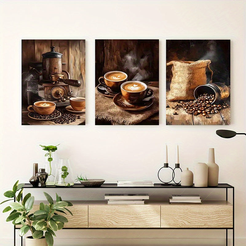 Mirrors and Frames/Exquisite Wooden Frame Canvas Art Poster Set for Home