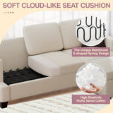 Actflame Modern Modular Sectional Cloud Couch With Ottoman