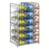 Metal Can Organizer Rack for Pantry Space Saving Kitchen Storage