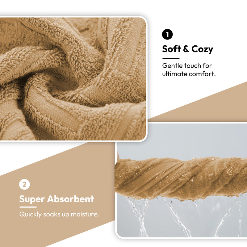 Premium Cotton Bath Towel Set for Ultimate Comfort and Absorbency