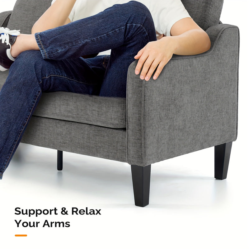 Bonnlo Comfy Chenille Sofa for Modern Living Room Spaces