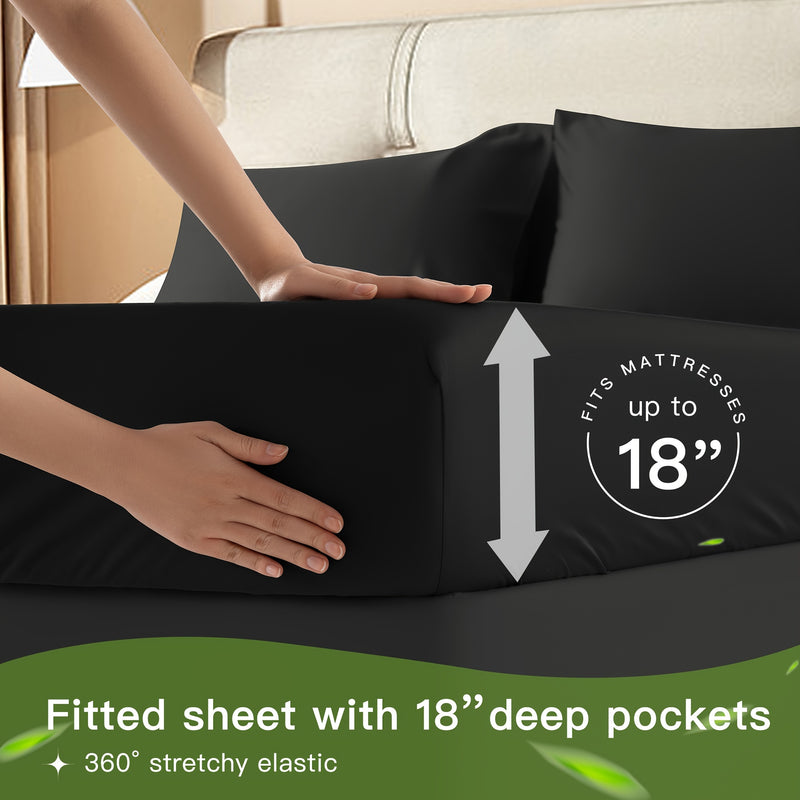 Luxury Bamboo Bed Sheets Set for Ultimate Comfort and Breathability