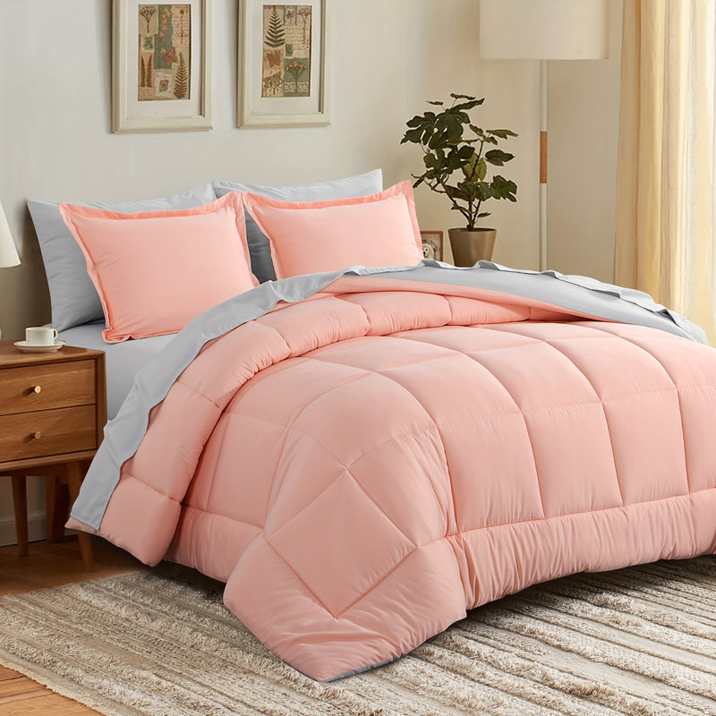 Luxurious Reversible Bedding Set Microfiber Bed in a Bag