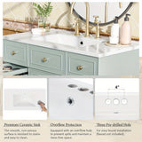 Stylish Bathroom Vanity with Ceramic Sink and Soft Close Doors