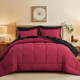 Luxurious Reversible Bedding Set Microfiber Bed in a Bag