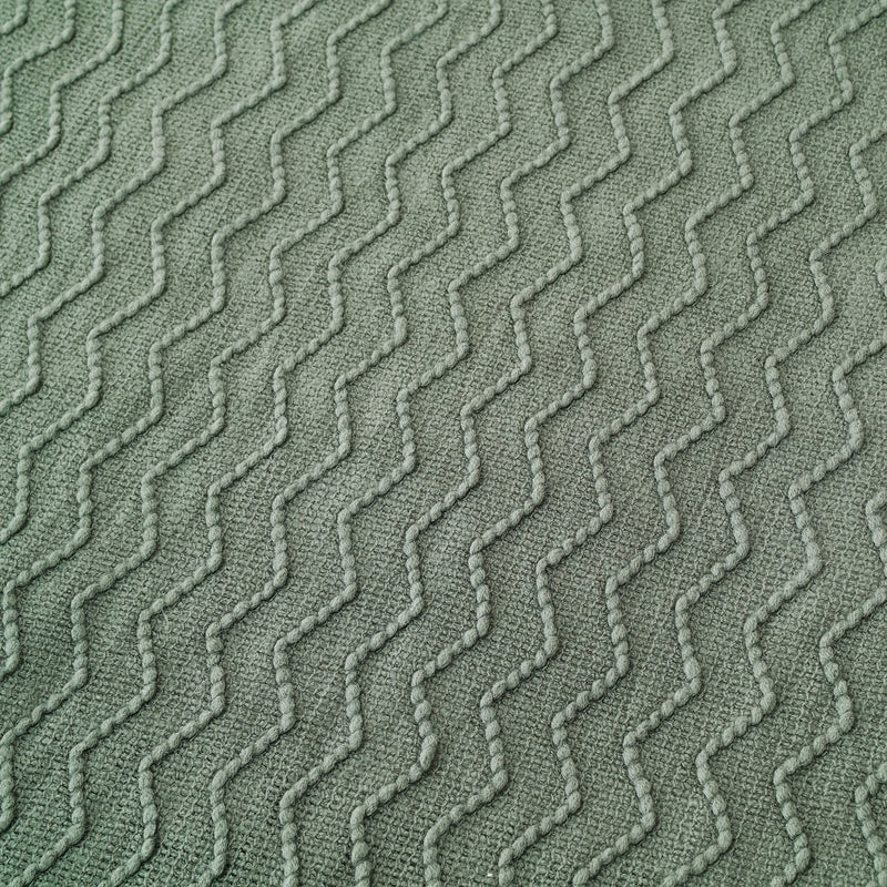 Cozy Boho Textured Throw Blanket with Tassels for Living Room