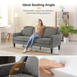 Bonnlo Comfy Chenille Sofa for Modern Living Room Spaces