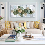 Mirrors and Frames/Abstract Green Canvas Wall Art for Modern Home Decoration