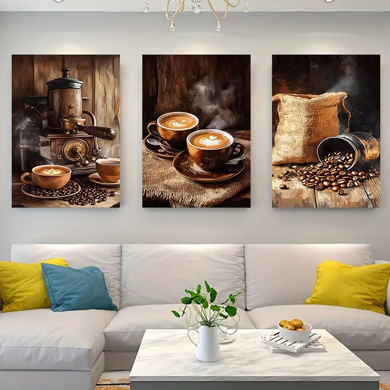 Mirrors and Frames/Exquisite Wooden Frame Canvas Art Poster Set for Home