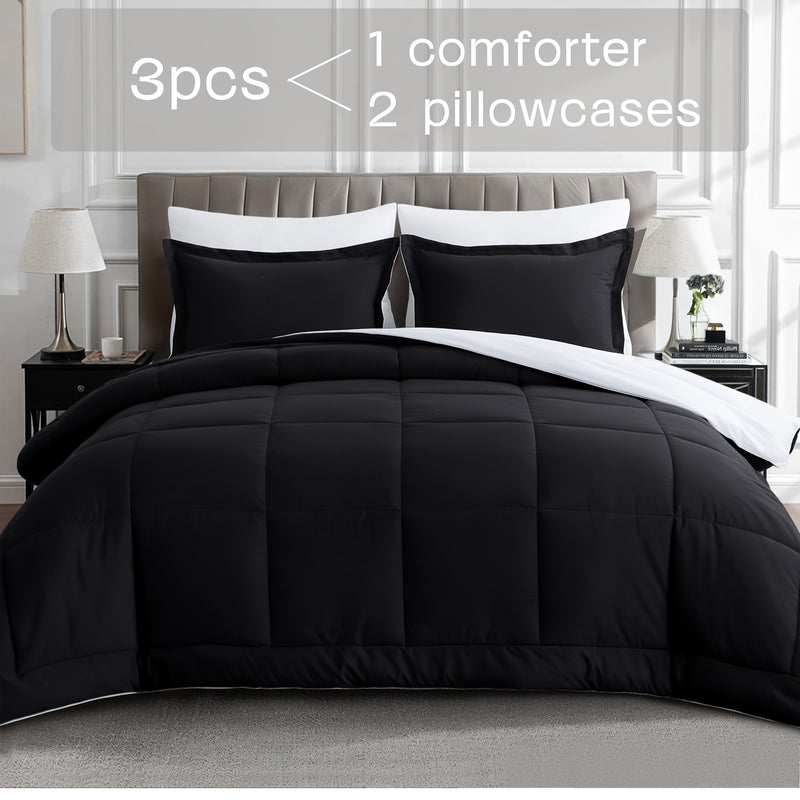 Luxurious Reversible Bedding Set Microfiber Bed in a Bag