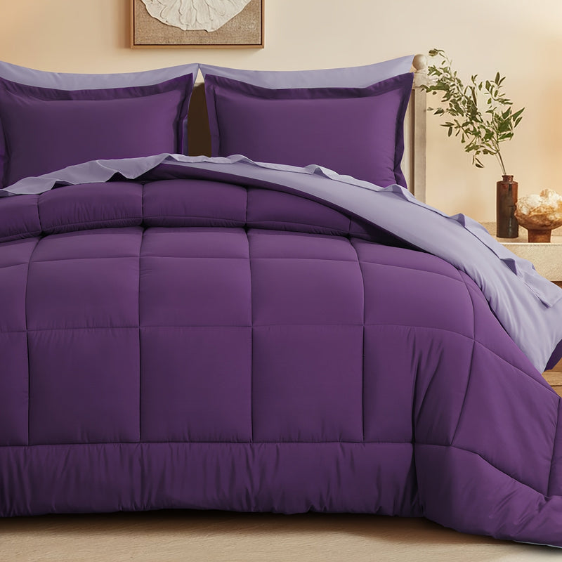 Luxurious Reversible Bedding Set Microfiber Bed in a Bag
