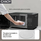 Candy Compact Countertop Microwave with 9 Cooking Presets