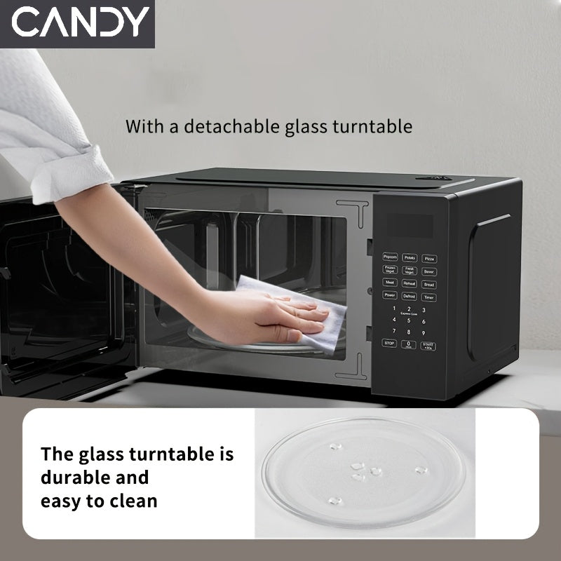 Candy Compact Countertop Microwave with 9 Cooking Presets