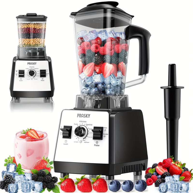 Professional Smoothie Blender with Powerful Motor and Dual Containers