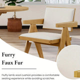 Modern Farmhouse Dining Chairs Set of Two with Arms