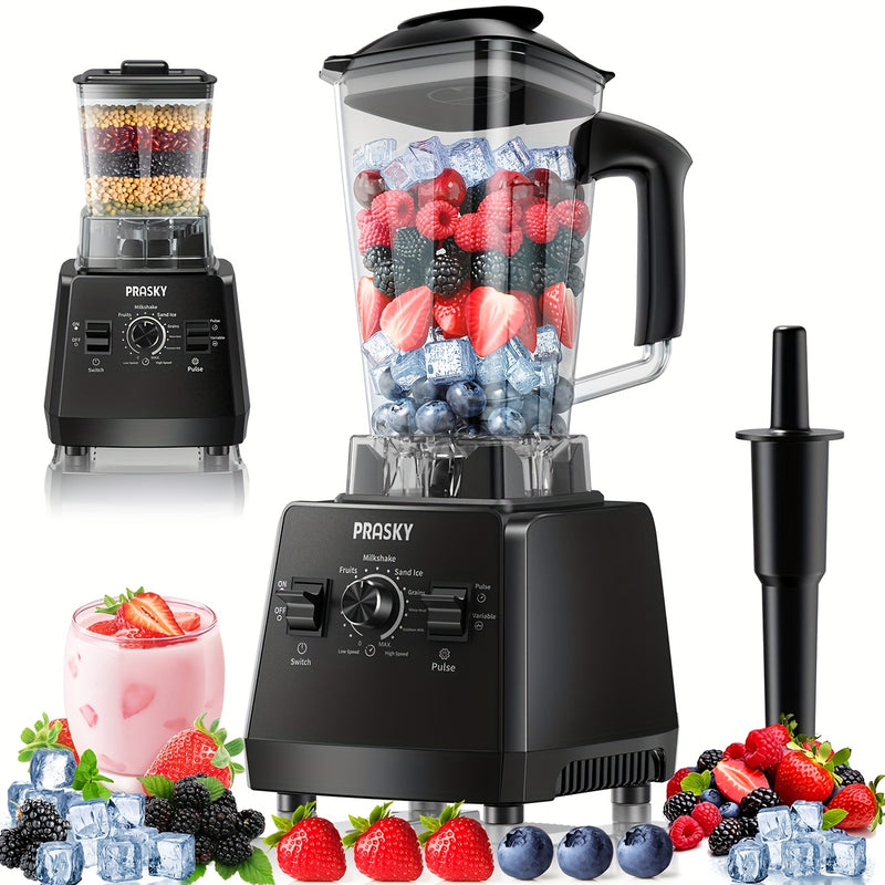 Professional Smoothie Blender with Powerful Motor and Dual Containers