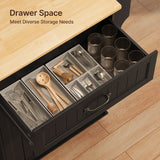 Versatile Kitchen Island Cart with Adjustable Shelf and Storage