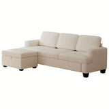 Actflame Modern Modular Sectional Cloud Couch With Ottoman