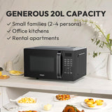 Candy Compact Countertop Microwave with 360 Degree Rotation Technology