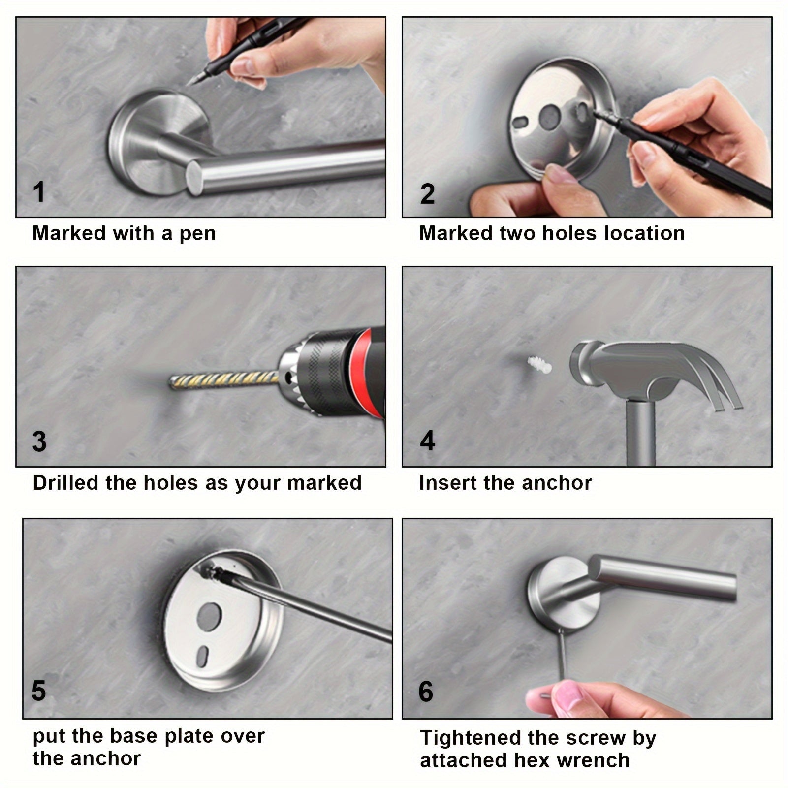 Modern 10 Piece Bathroom Accessory Set for Stylish Home Decor