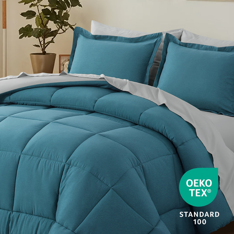 Luxurious Reversible Bedding Set Microfiber Bed in a Bag