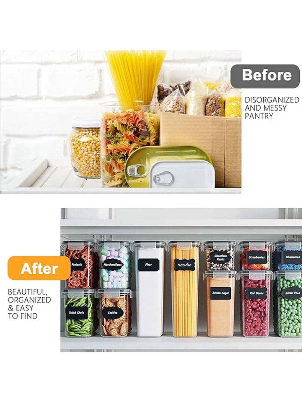 Airtight Grain Storage Containers for Kitchen Organization
