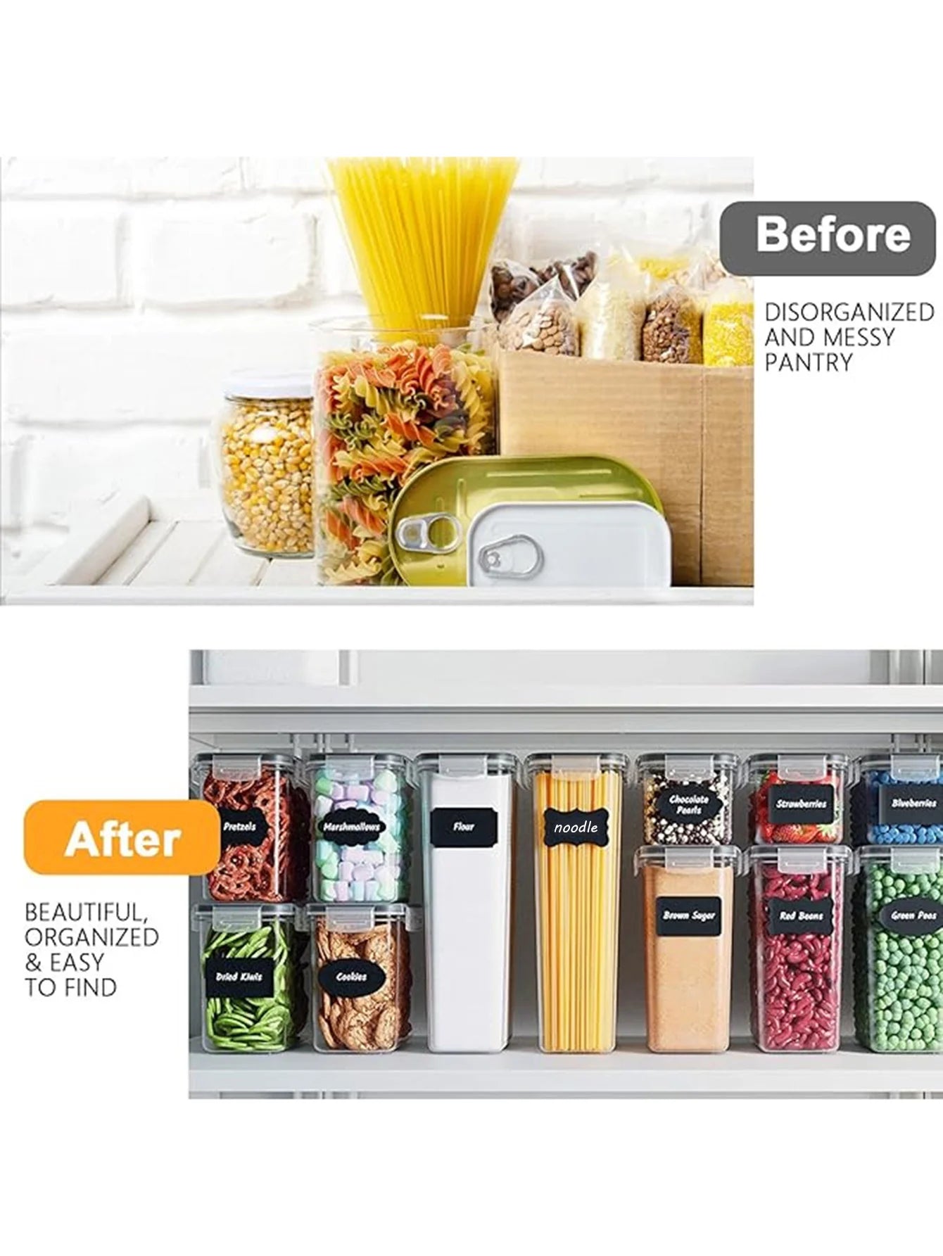 Airtight Grain Storage Containers for Kitchen Organization
