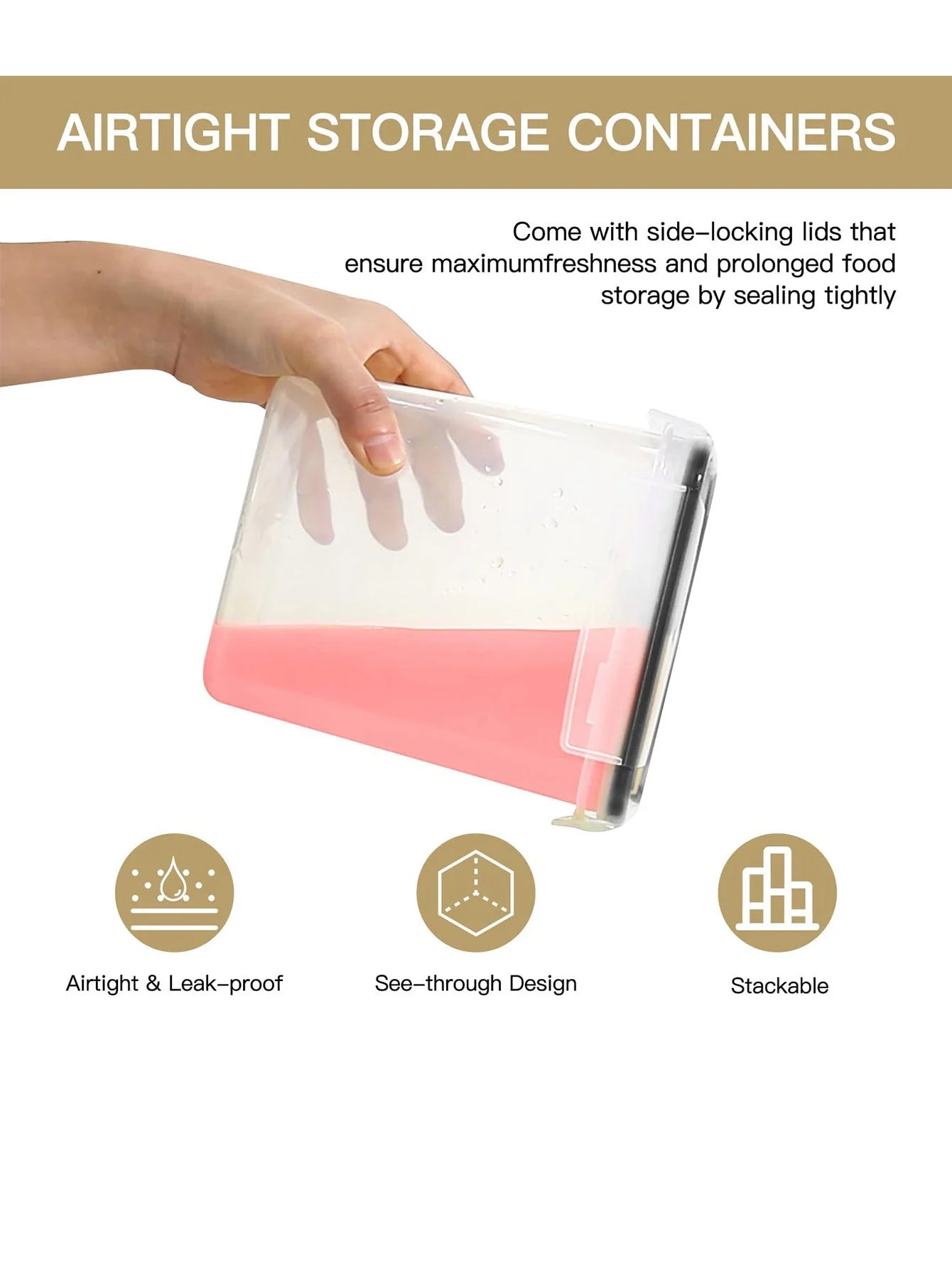 Airtight Grain Storage Containers for Kitchen Organization