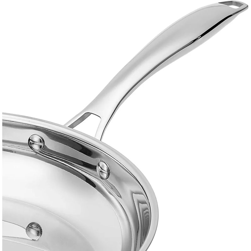 Amazon Basics Stainless Steel Fry Pan Set Induction Ready