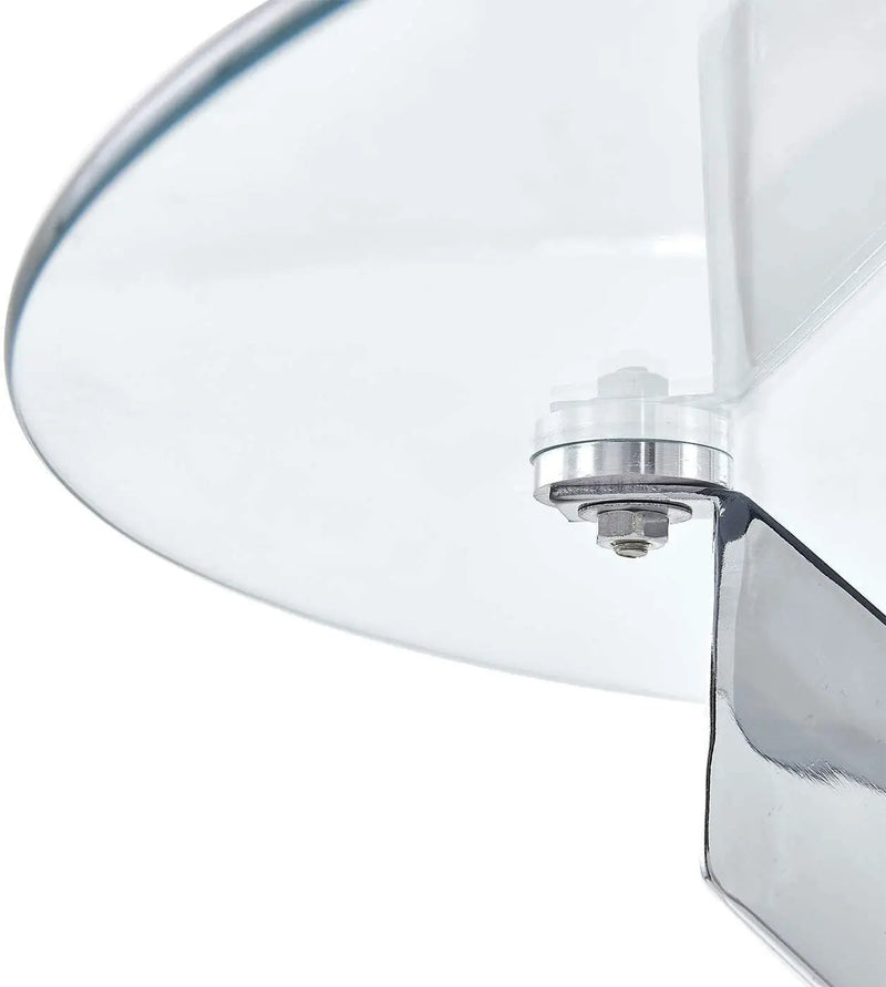 

Small round dining table set with glass top and padded chairs

