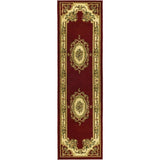 Lyndhurst Collection Area Rug Medallion Design Non Shedding