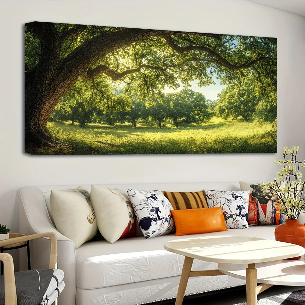 Mirrors and Frames/Pine Wood Frame Tree Art Wall Decor for Elegant Interiors