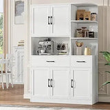 Modern Kitchen Hutch With Five Doors And Two Drawers